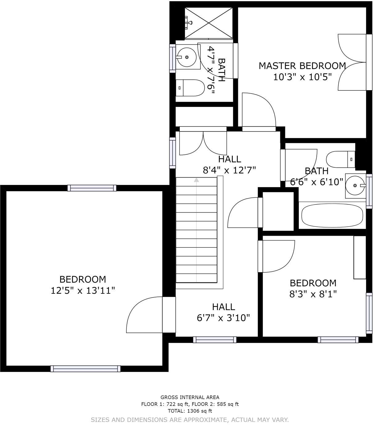 5 Bedroom House, Nuttall Way  floorplan