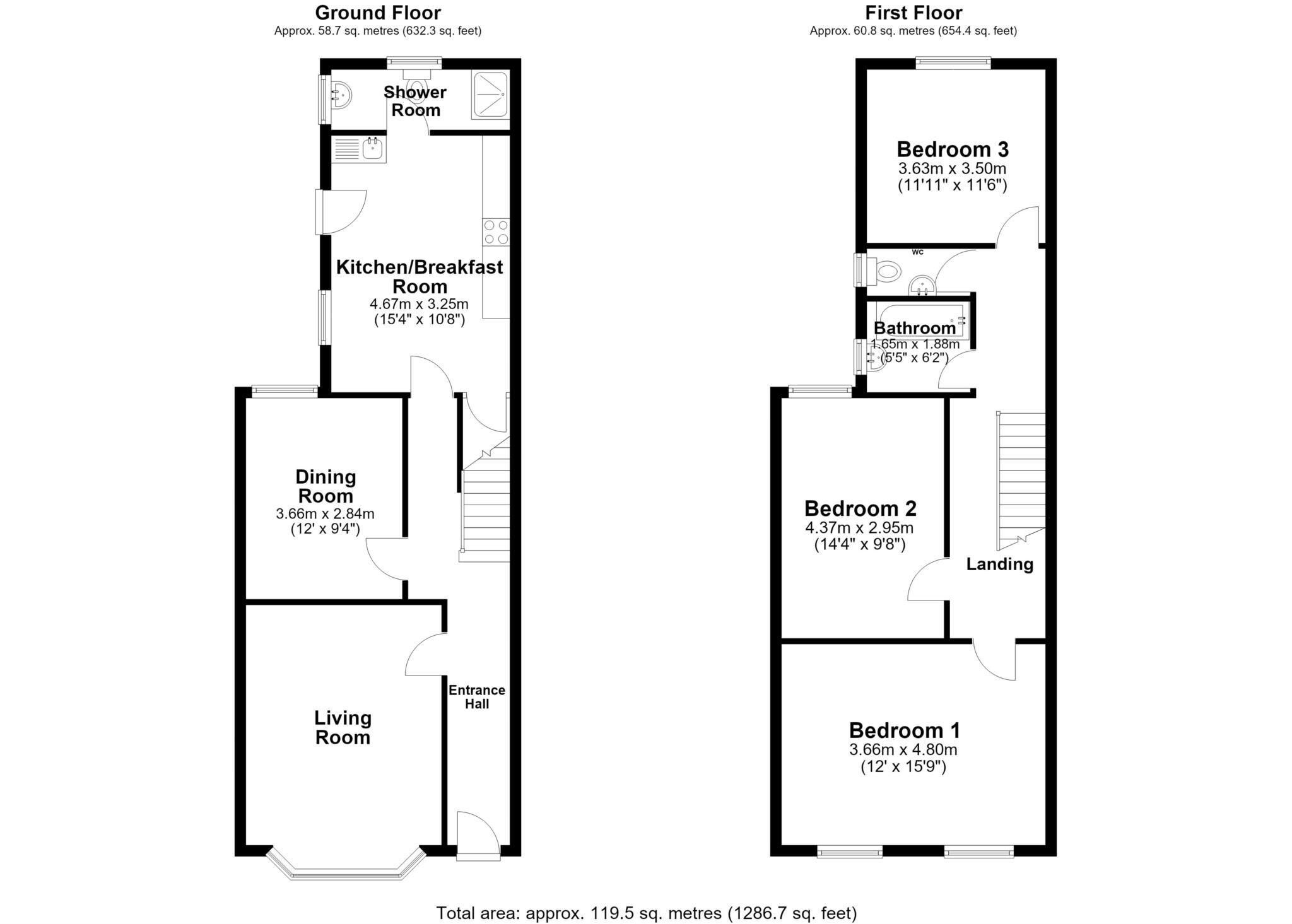 Caversham Road, Reading. floorplan