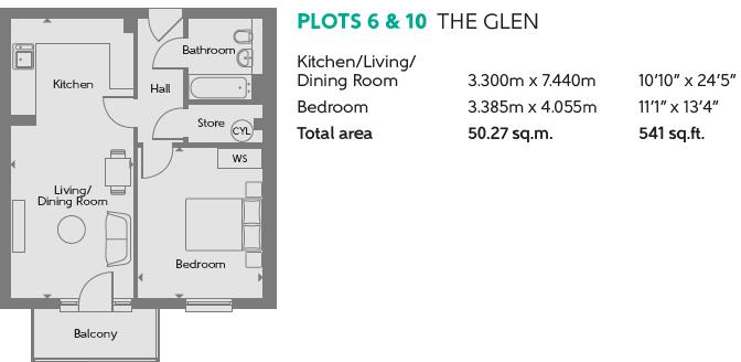 Plot 10, The Glen, Old Royal Chace, Enfield floorplan