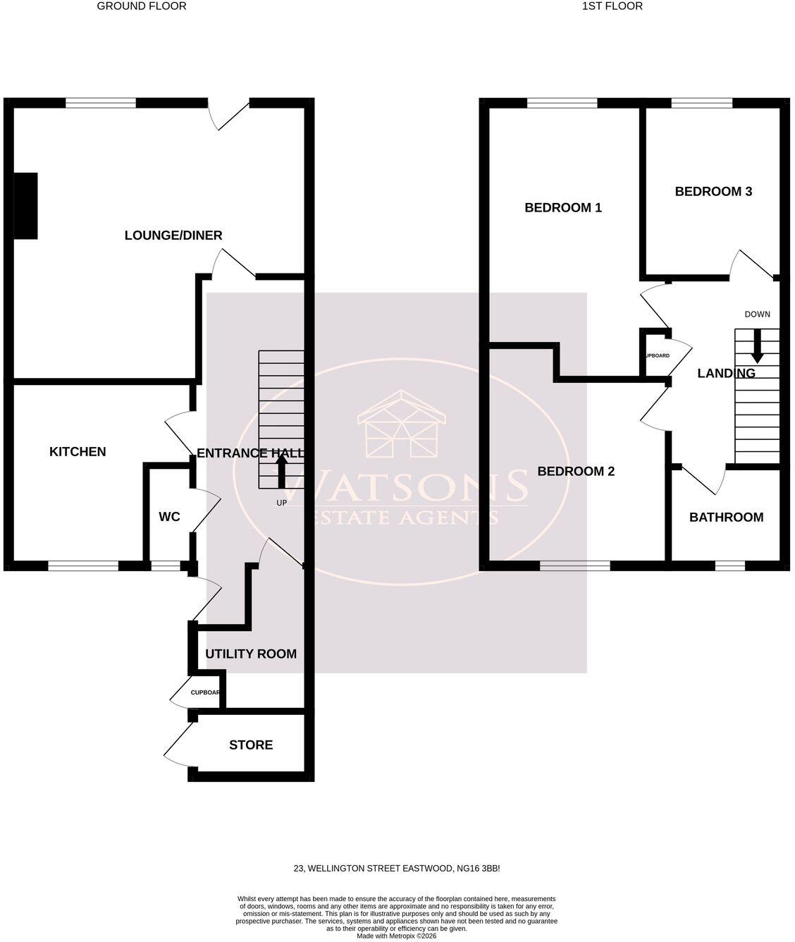 Wellington Street, Eastwood, Nottingham, NG16 floorplan