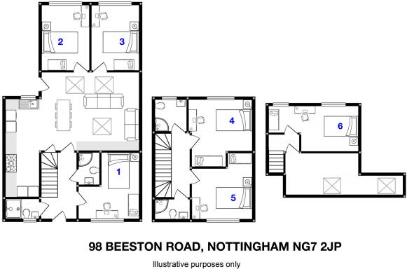 Beeston Road, Dunkirk NG7 floorplan
