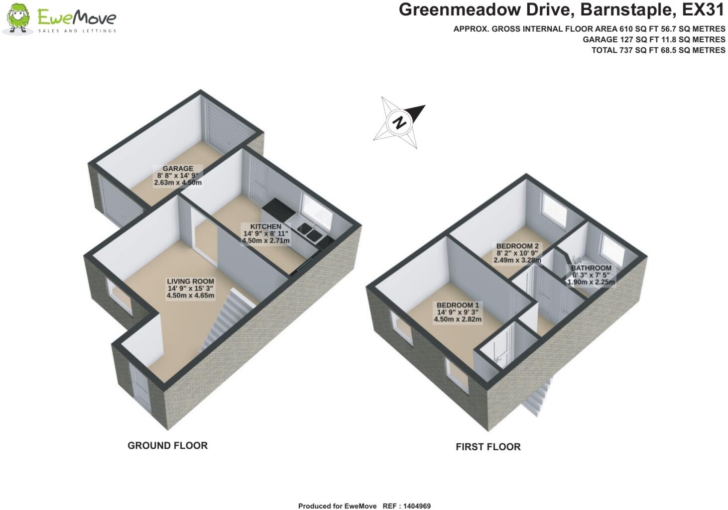 Greenmeadow Drive, Barnstaple, Devon, EX31 floorplan