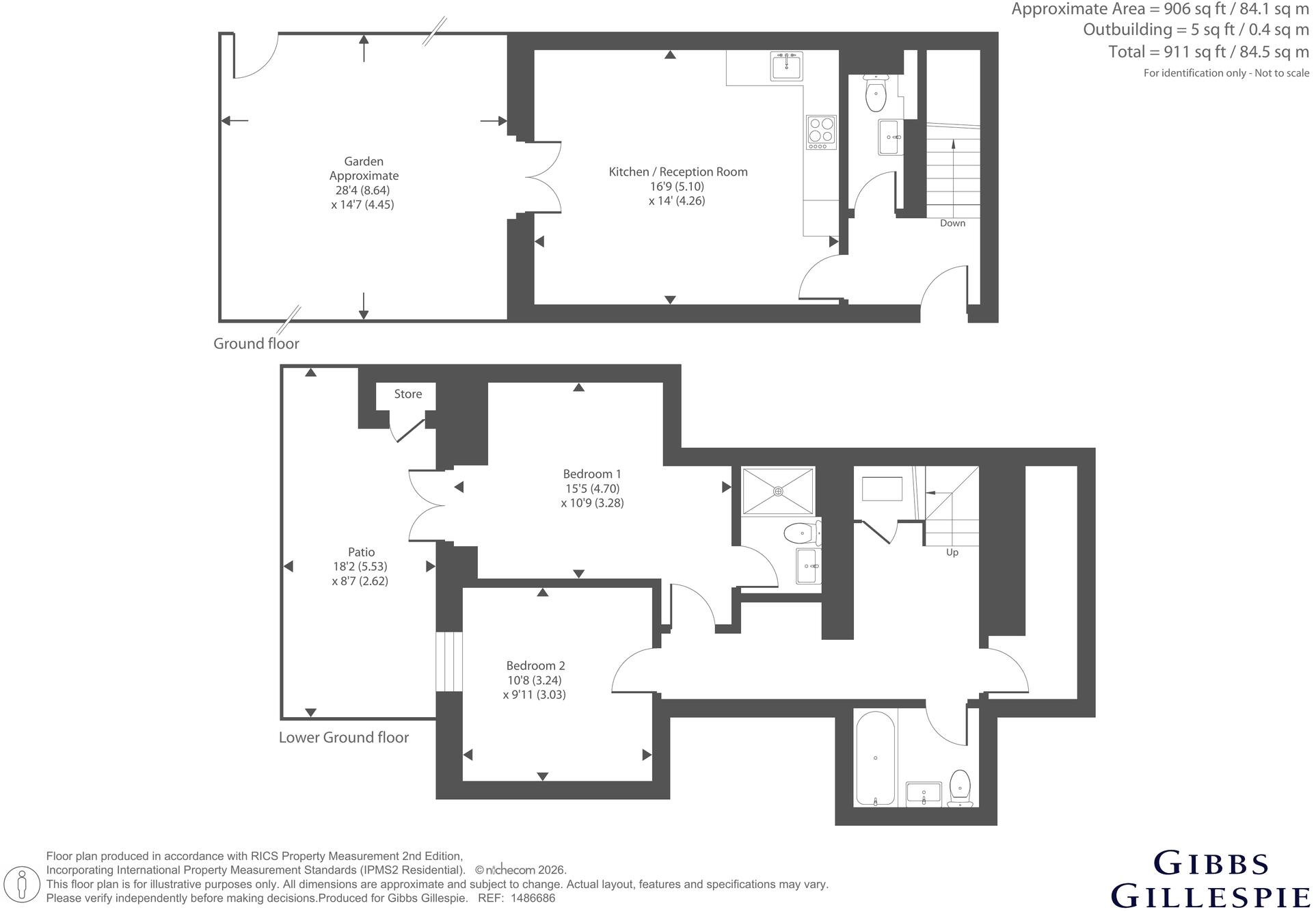 Gordon Road, London floorplan