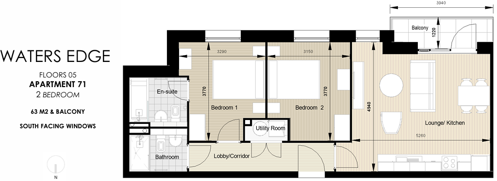 Apartment 71 floorplan