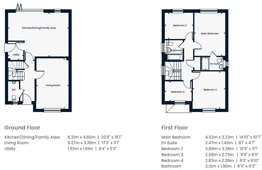 Blandford Way, Market Drayton, Shropshire floorplan