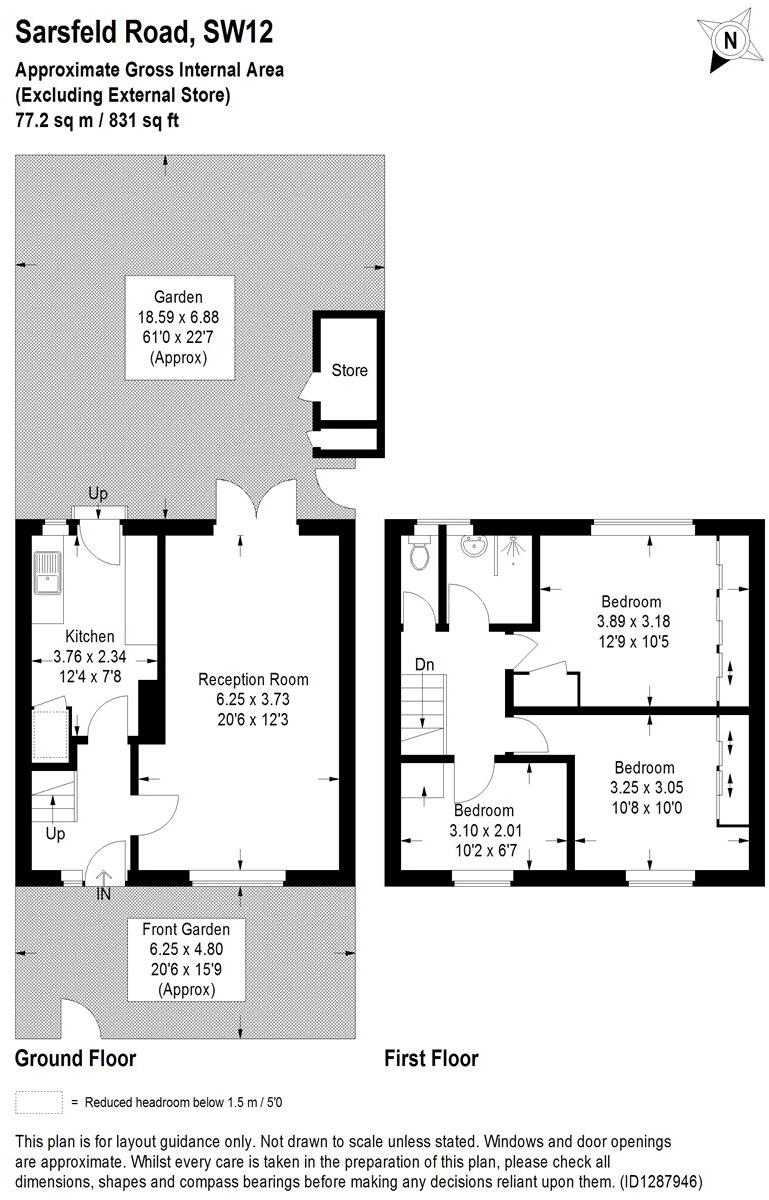 Sarsfeld Road, London, SW12 floorplan
