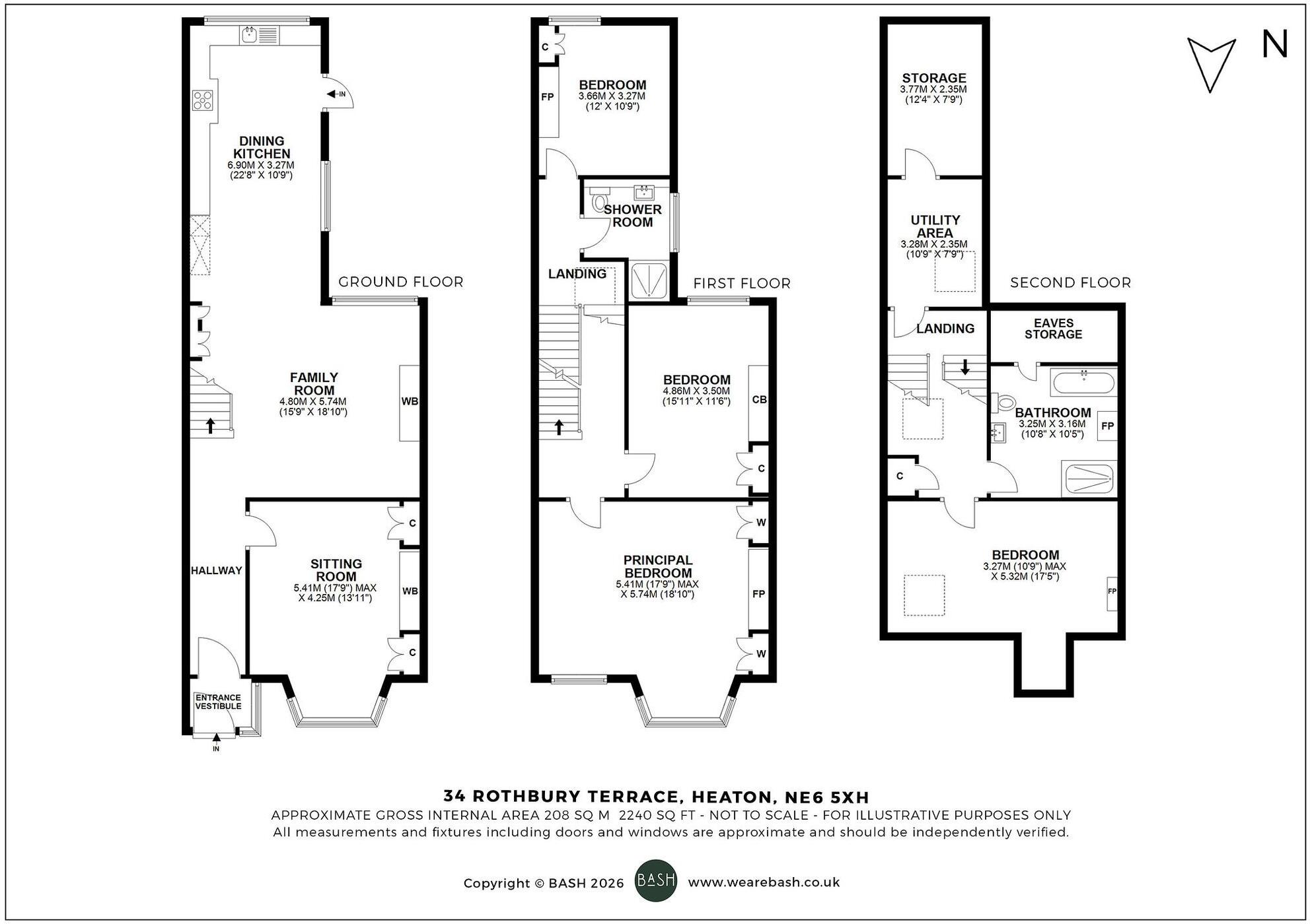 Rothbury Terrace, Heaton, NE6 floorplan