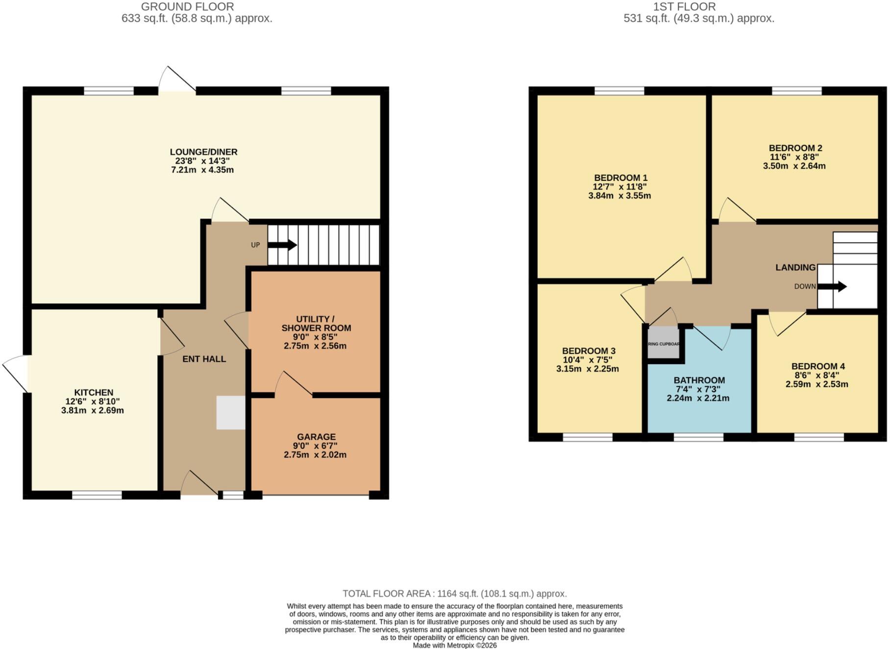 Repton Close, Maidenhead, Berkshire, SL6 3DS floorplan