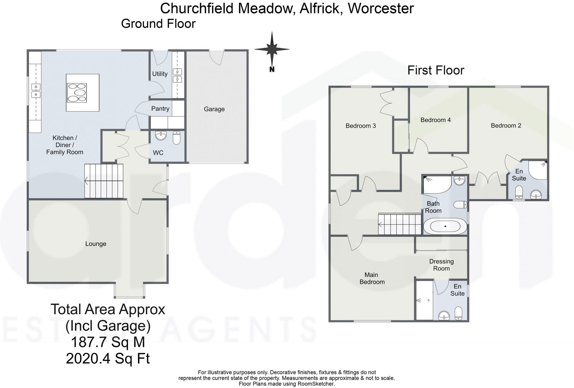 Churchfield Meadow, Alfrick, WR6 floorplan