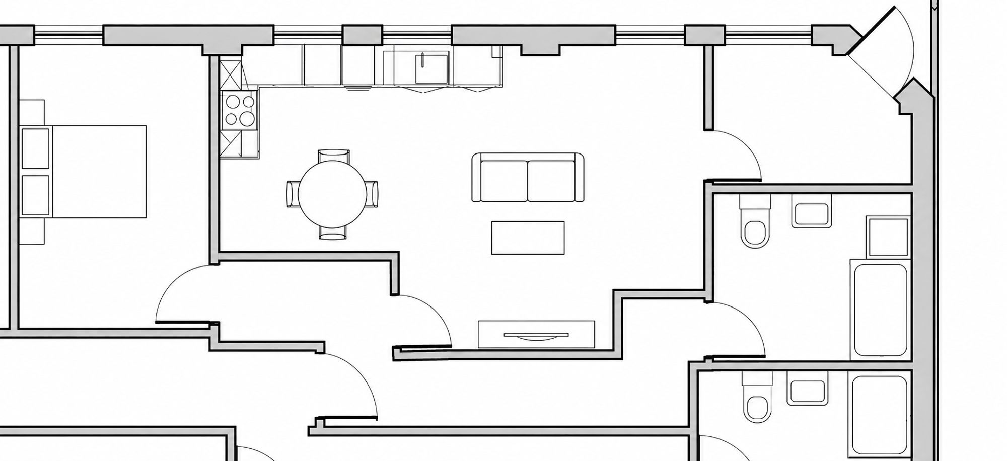 The Square Old, Town, SN1 floorplan