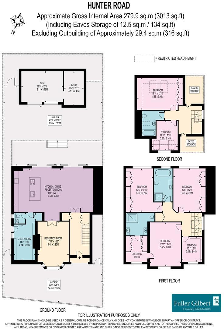 Hunter Road, West Wimbledon. SW20 floorplan