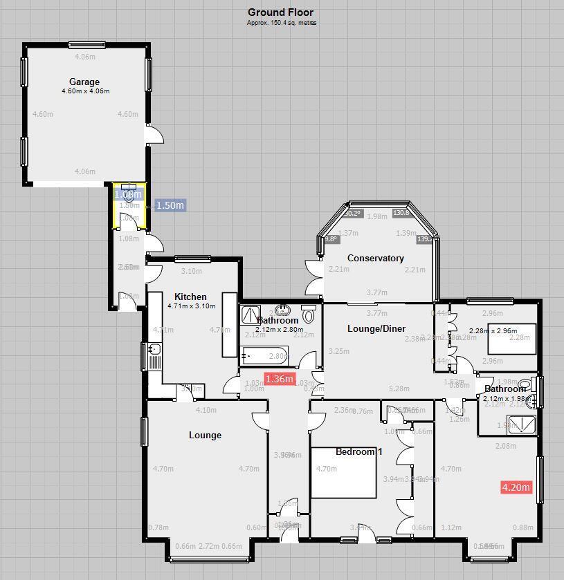 The Bungalow, Holly Lane floorplan