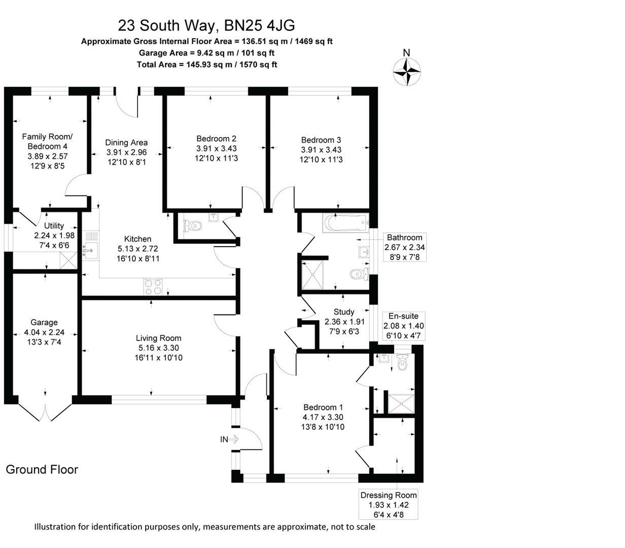 South Way, Seaford floorplan