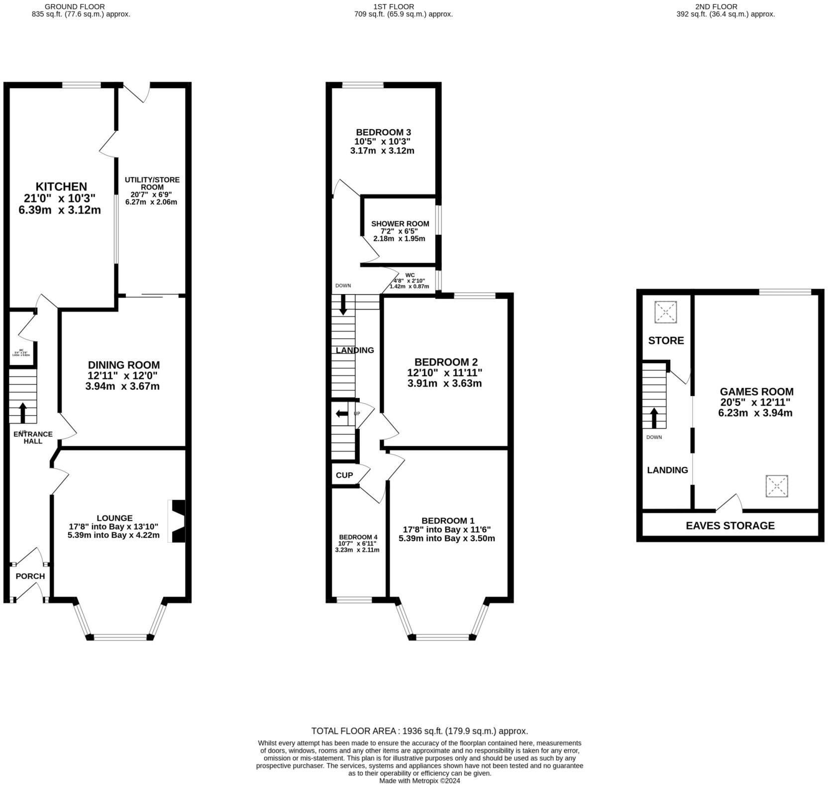 60 Royal Avenue, Onchan, IM3 1LB floorplan