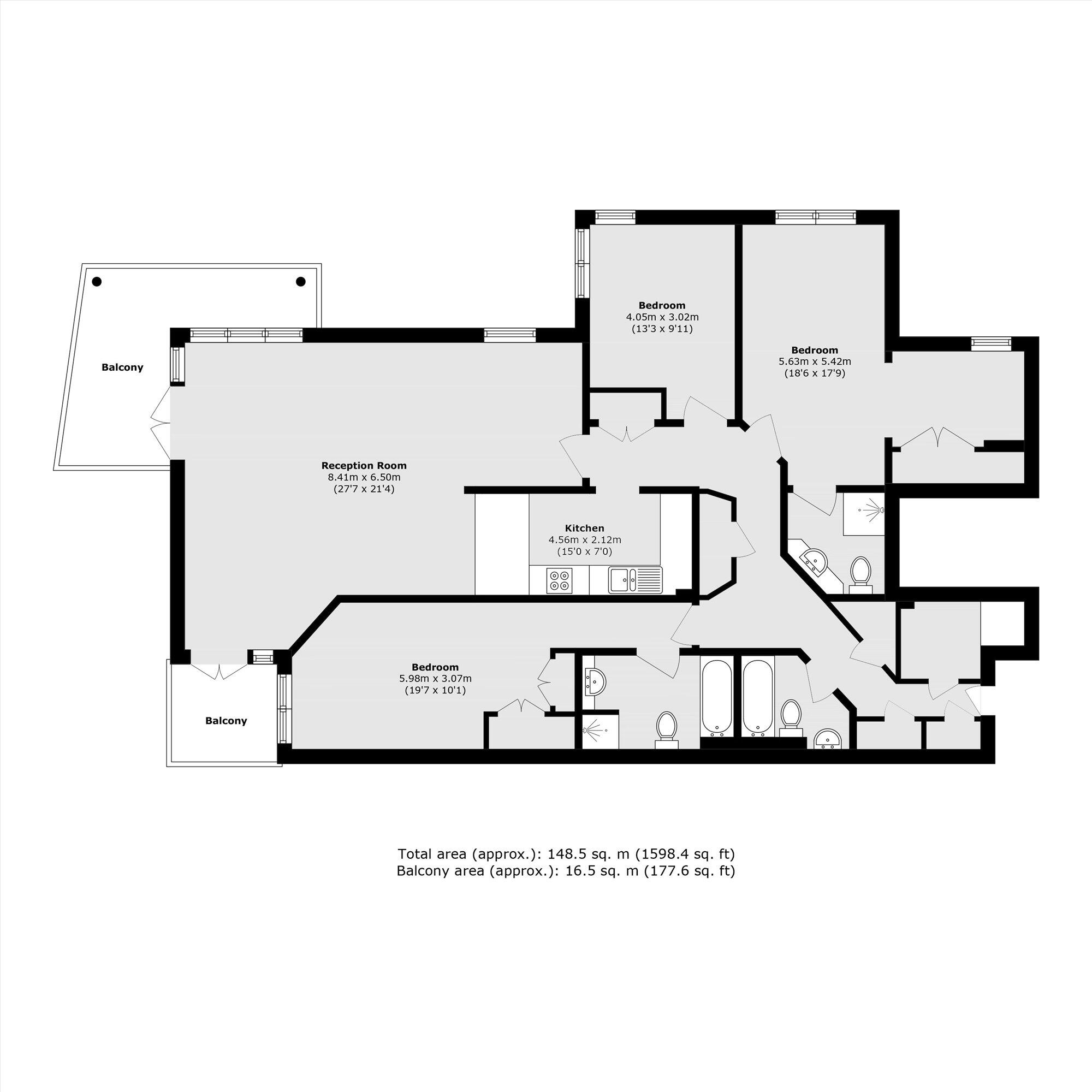 Twickenham Road, Teddington floorplan
