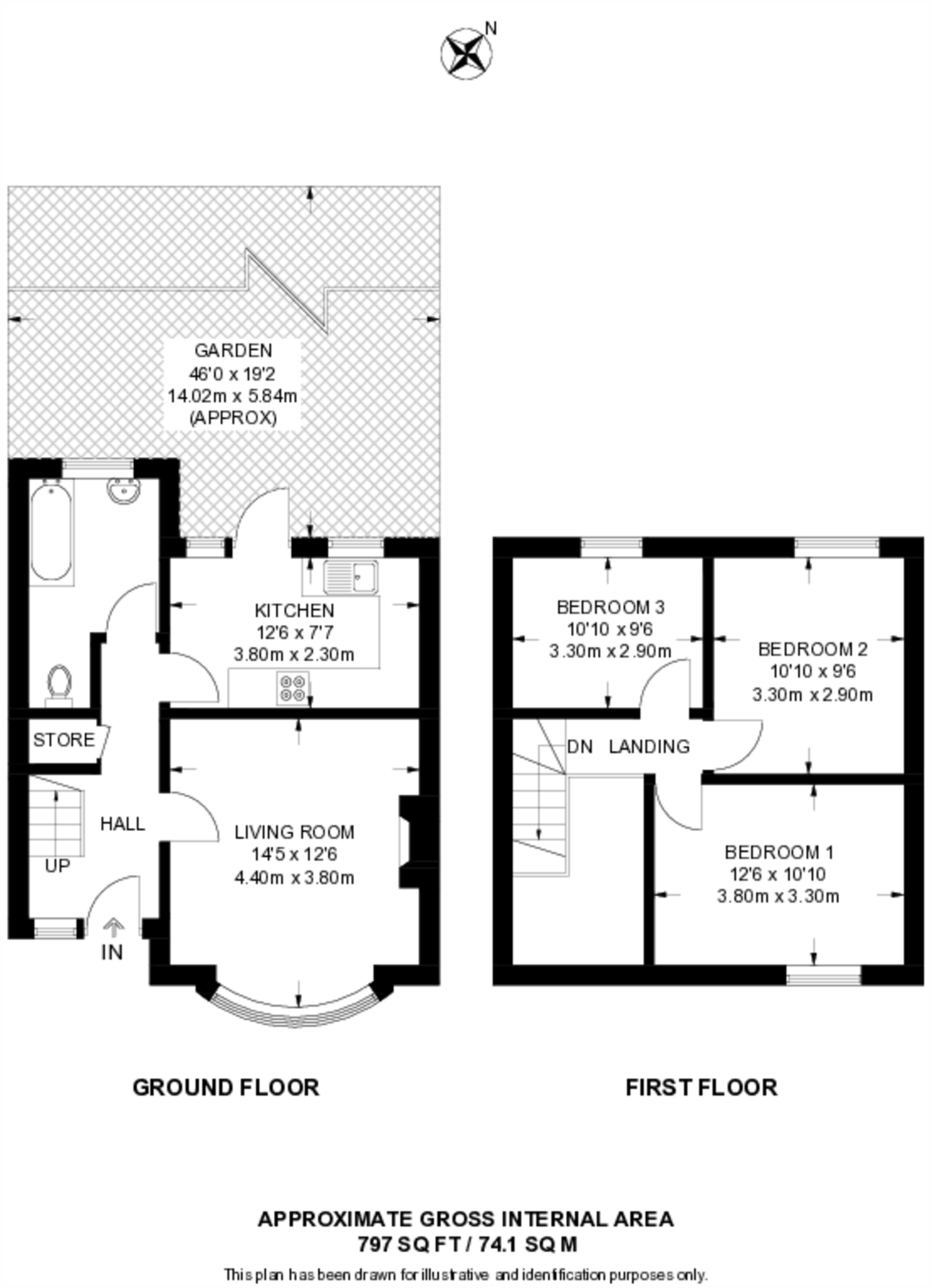 Crossway, Pinner, HA5 floorplan