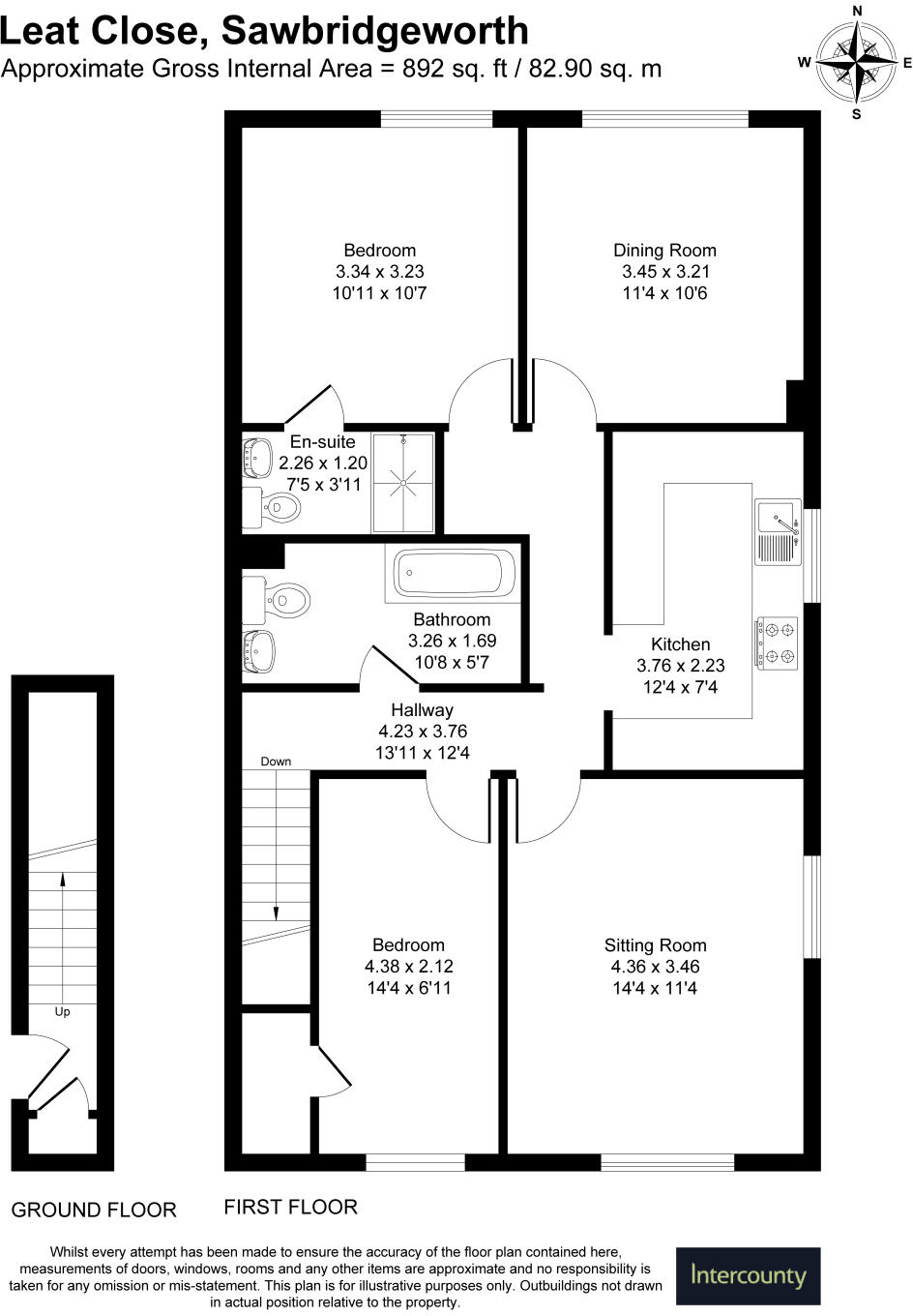 Leat Close, Sawbridgeworth, Hertfordshire, CM21 floorplan