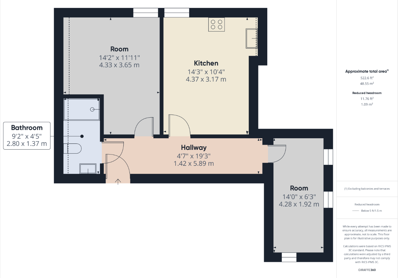 Apartment 7, The Towers, 112 Blagreaves Lane floorplan