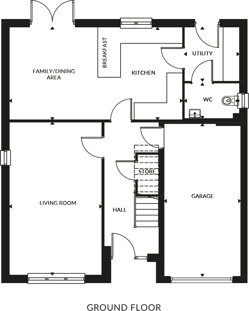 RICHARD SYNGE WAY,
Craibstone,
Bucksburn,
Aberdeen,
AB21 floorplan