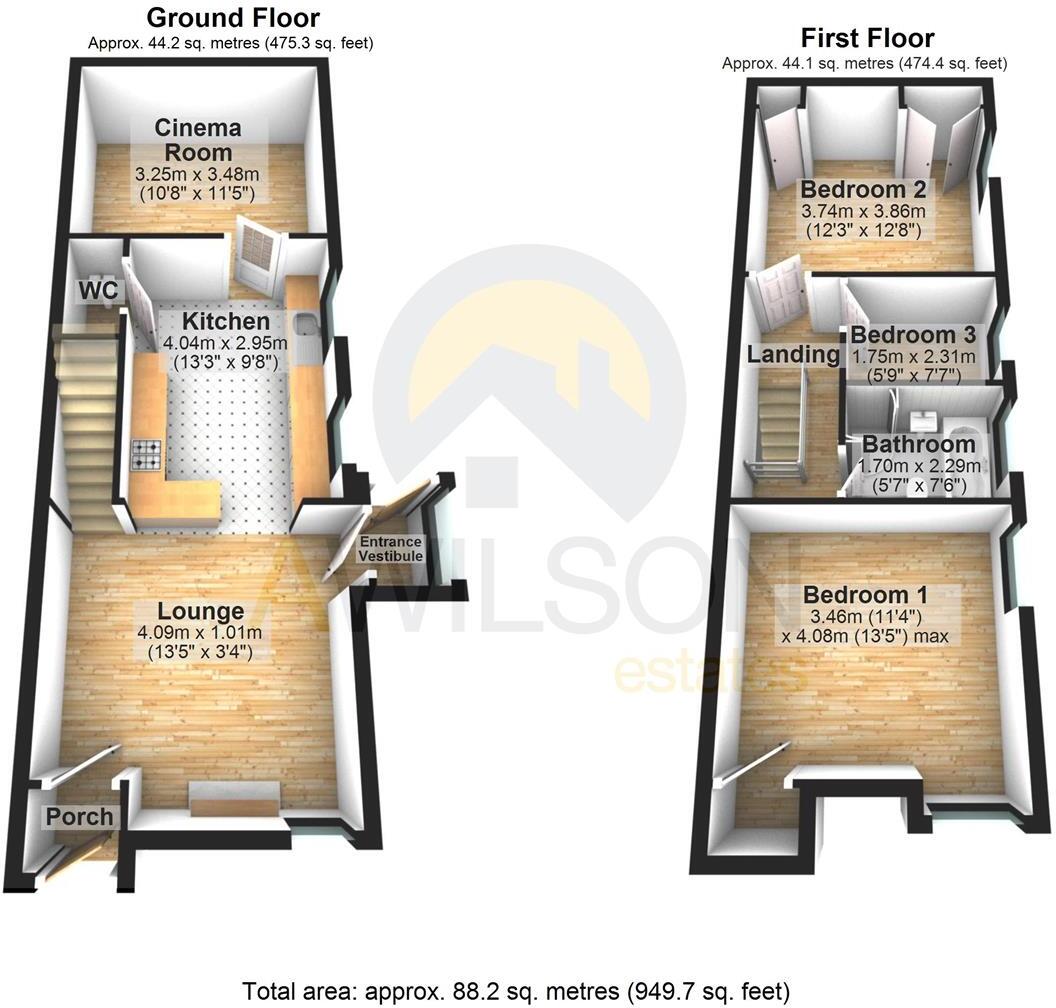 Den Lane, Springhead, Oldham floorplan