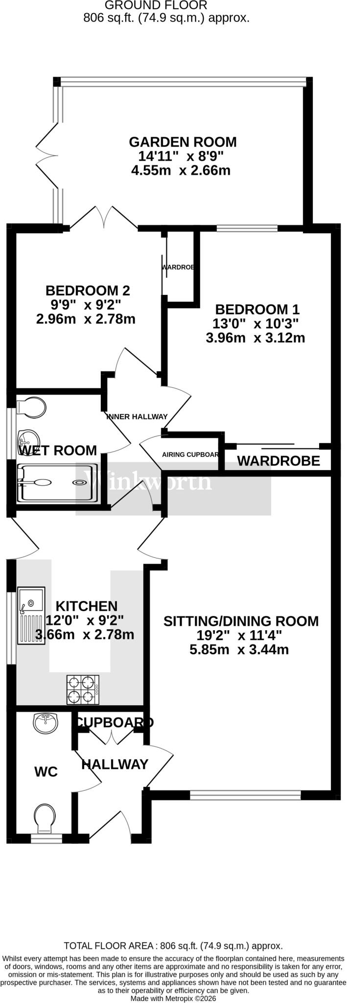 Collingwood Close, Poringland, Norwich, Norfolk, NR14 floorplan