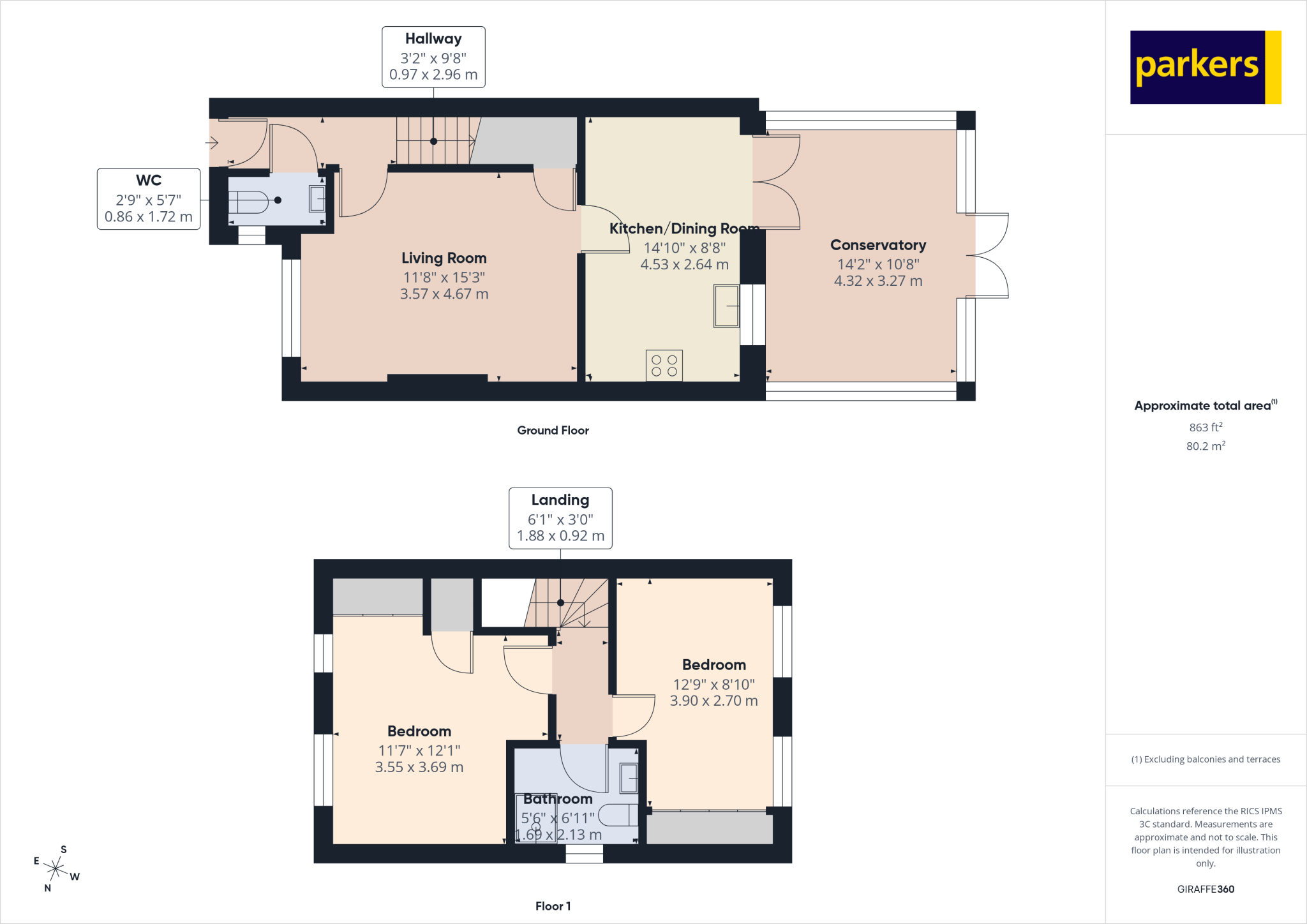 Birches Crest, Hatch Warren, Basingstoke, Hampshire, RG22 floorplan