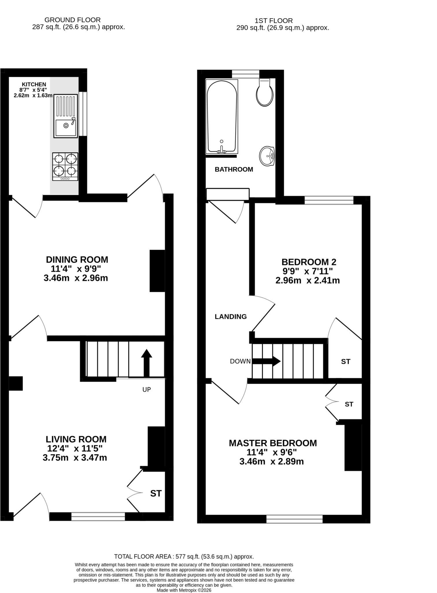 Chesterman Street, Reading floorplan