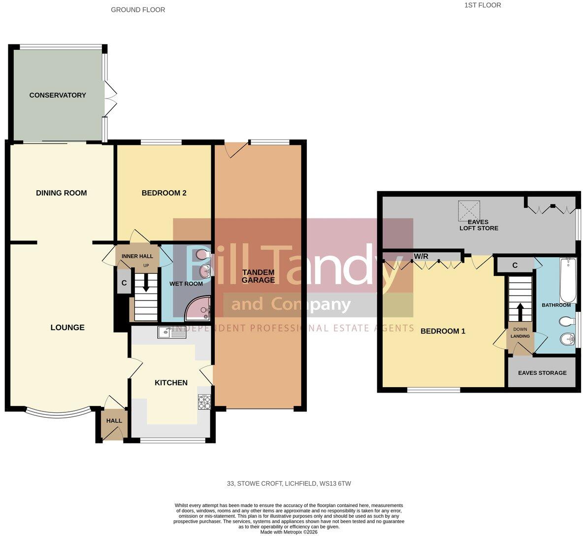 Stowe Croft, Lichfield, WS13 floorplan