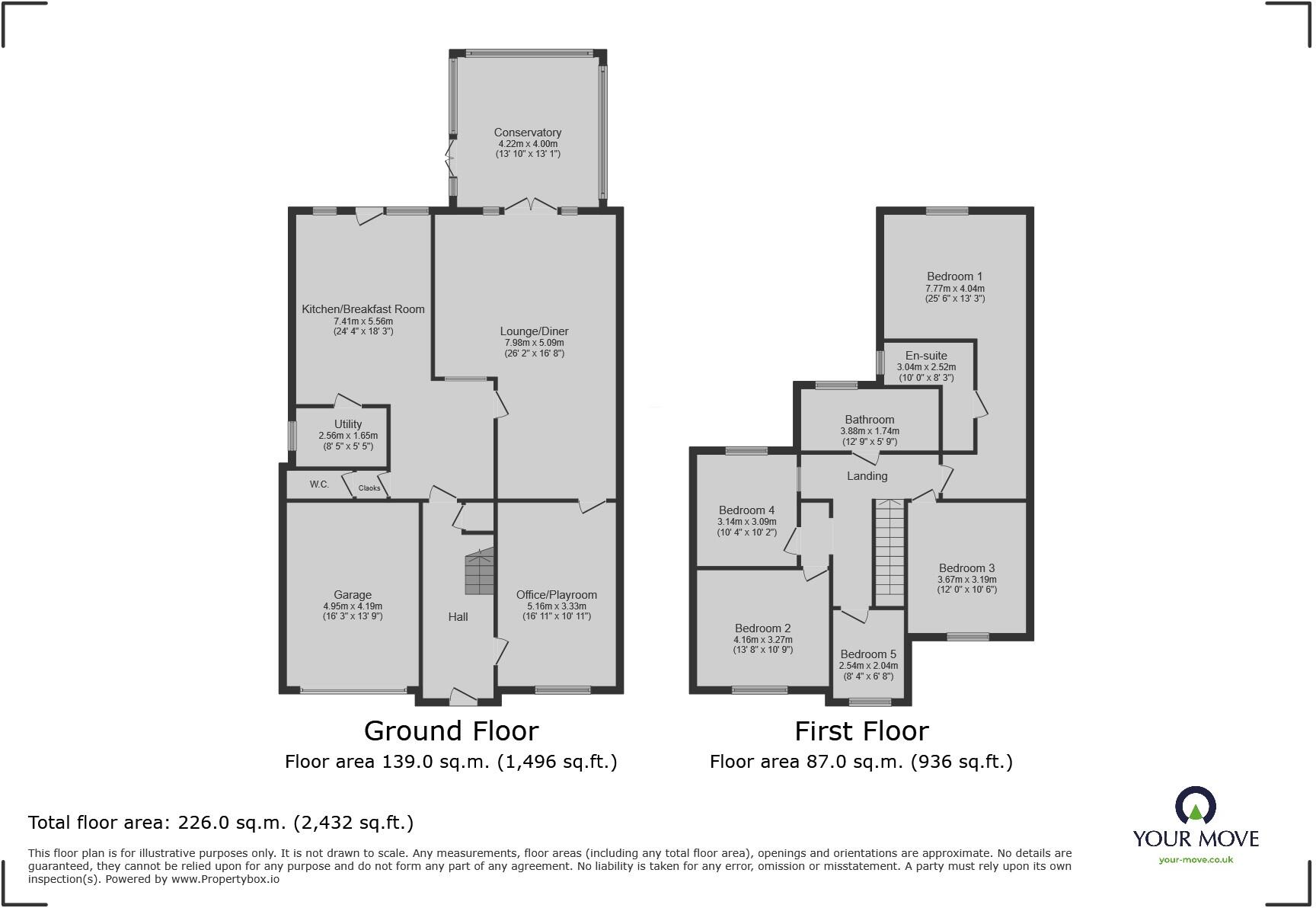 Park Drive, Sprotbrough, Doncaster, South Yorkshire, DN5 floorplan