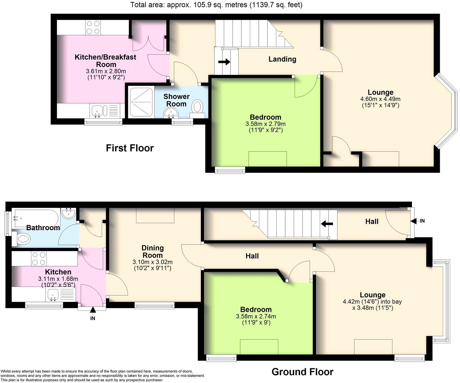 Lennox Road, Worthing, West Sussex, BN11 floorplan