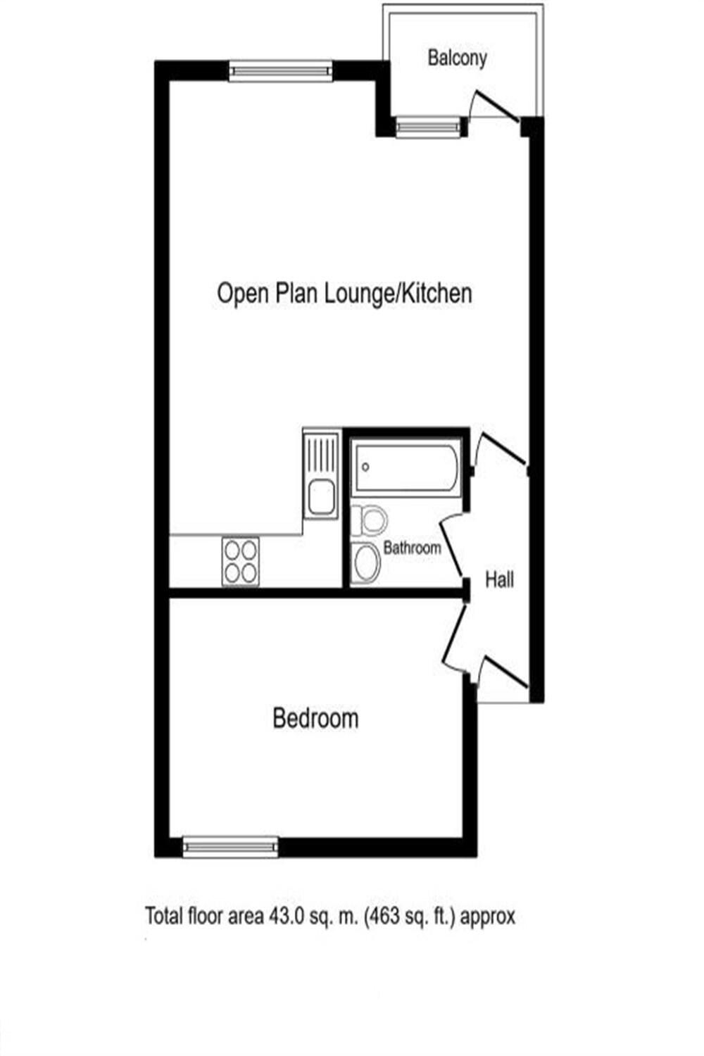 Harrison Bell House, E16 floorplan
