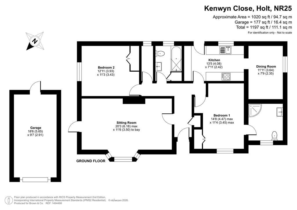 21a Kenwyn Close, Holt, Norfolk NR25 6RS floorplan