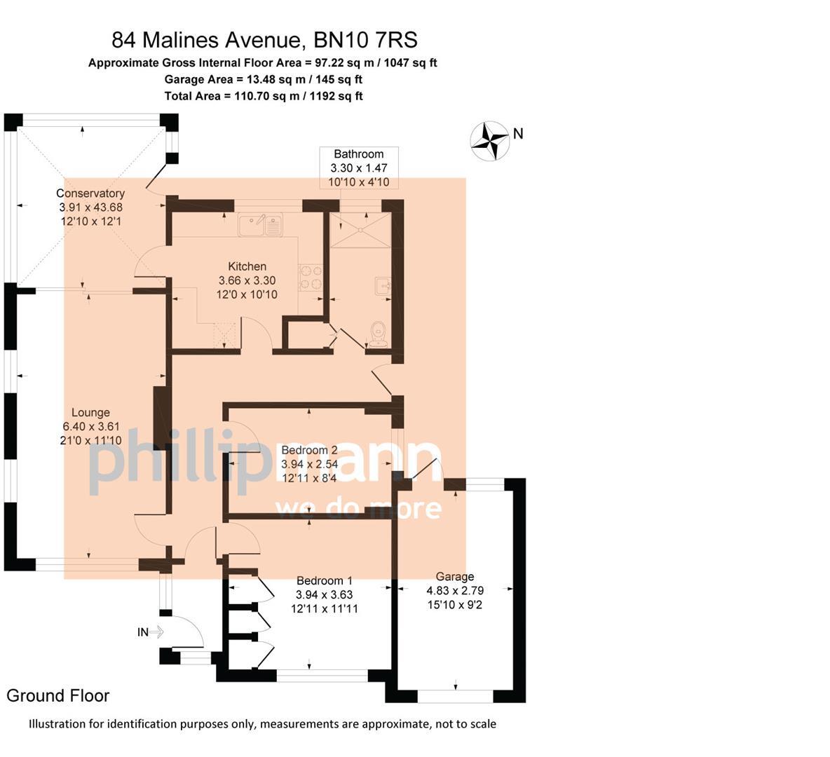 Malines Avenue, Peacehaven floorplan