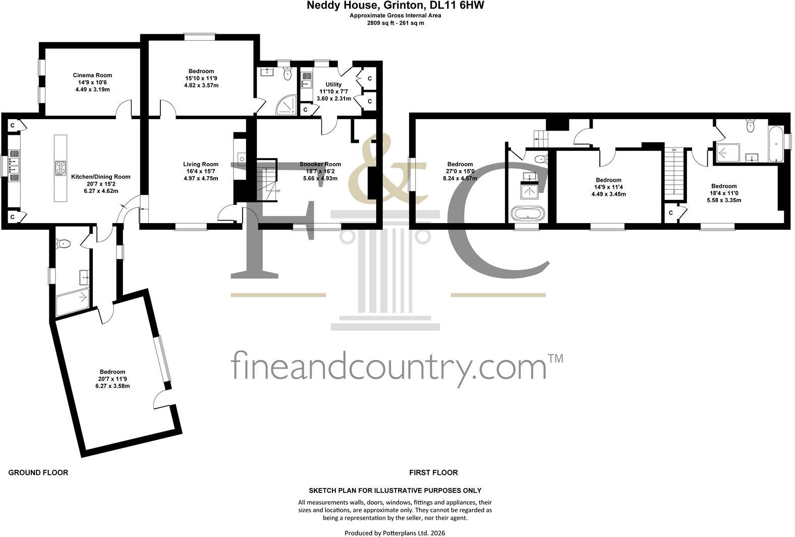 Neddy House, Grinton, Richmond, DL11 6NW floorplan