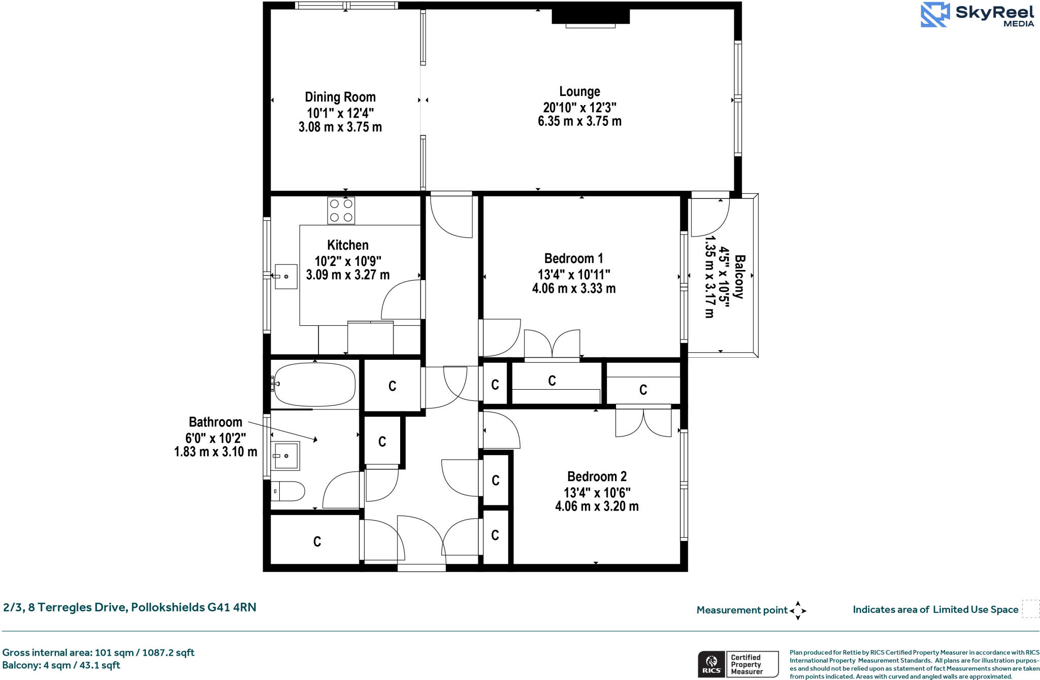 Terregles Drive, Pollokshields, Glasgow floorplan