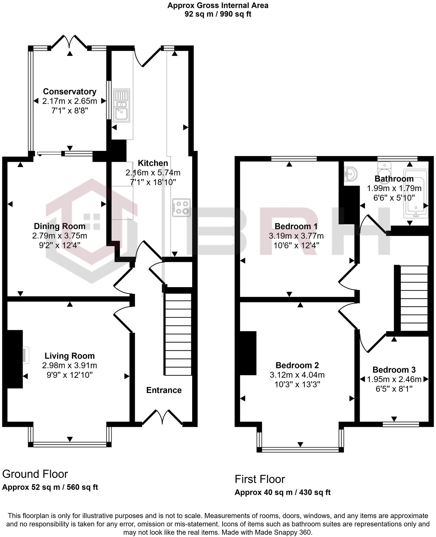 Holyrood Road, Doncaster, DN2 floorplan