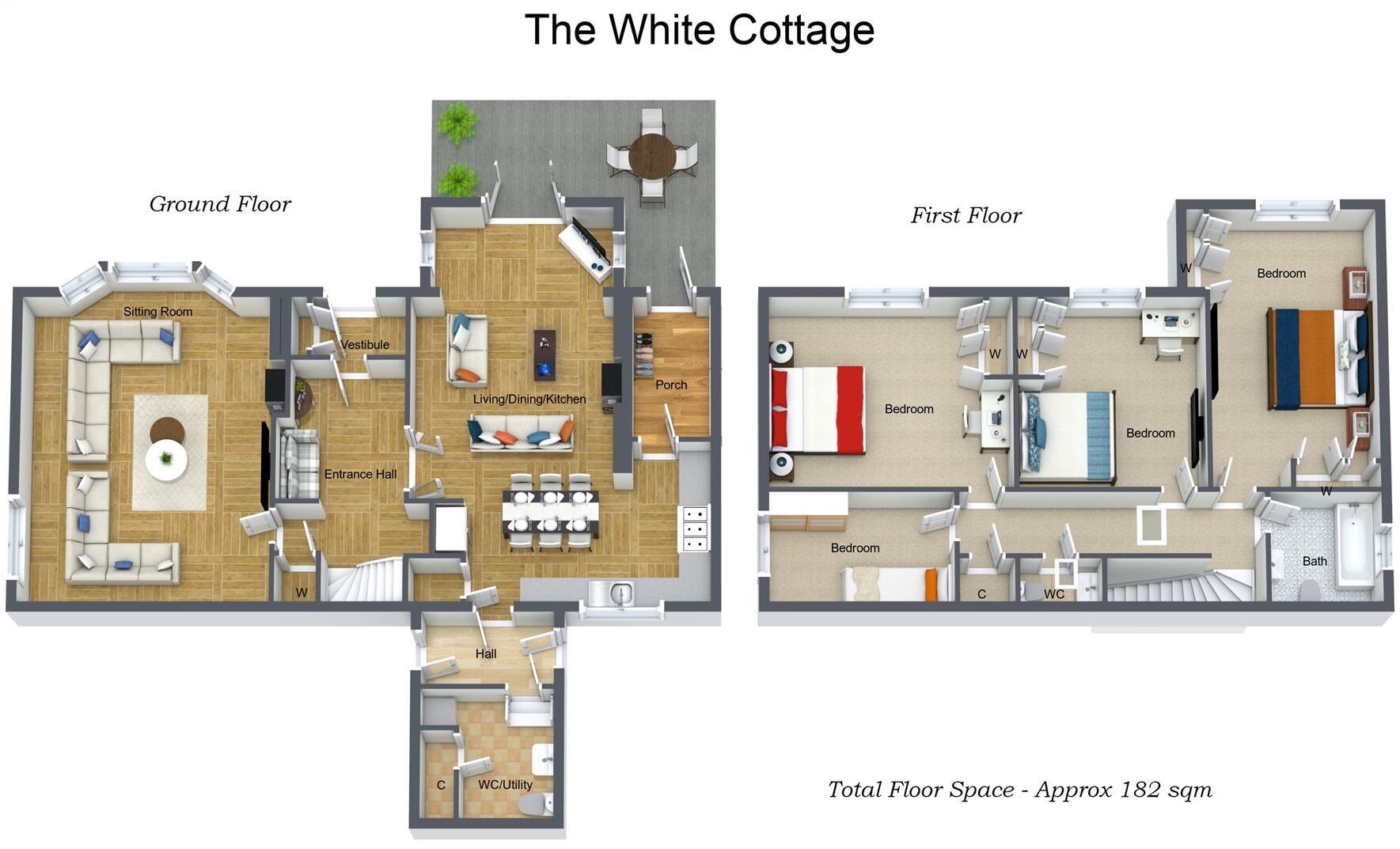 The White Cottage, Langlands Bank, Hawick, TD9 7HJ floorplan