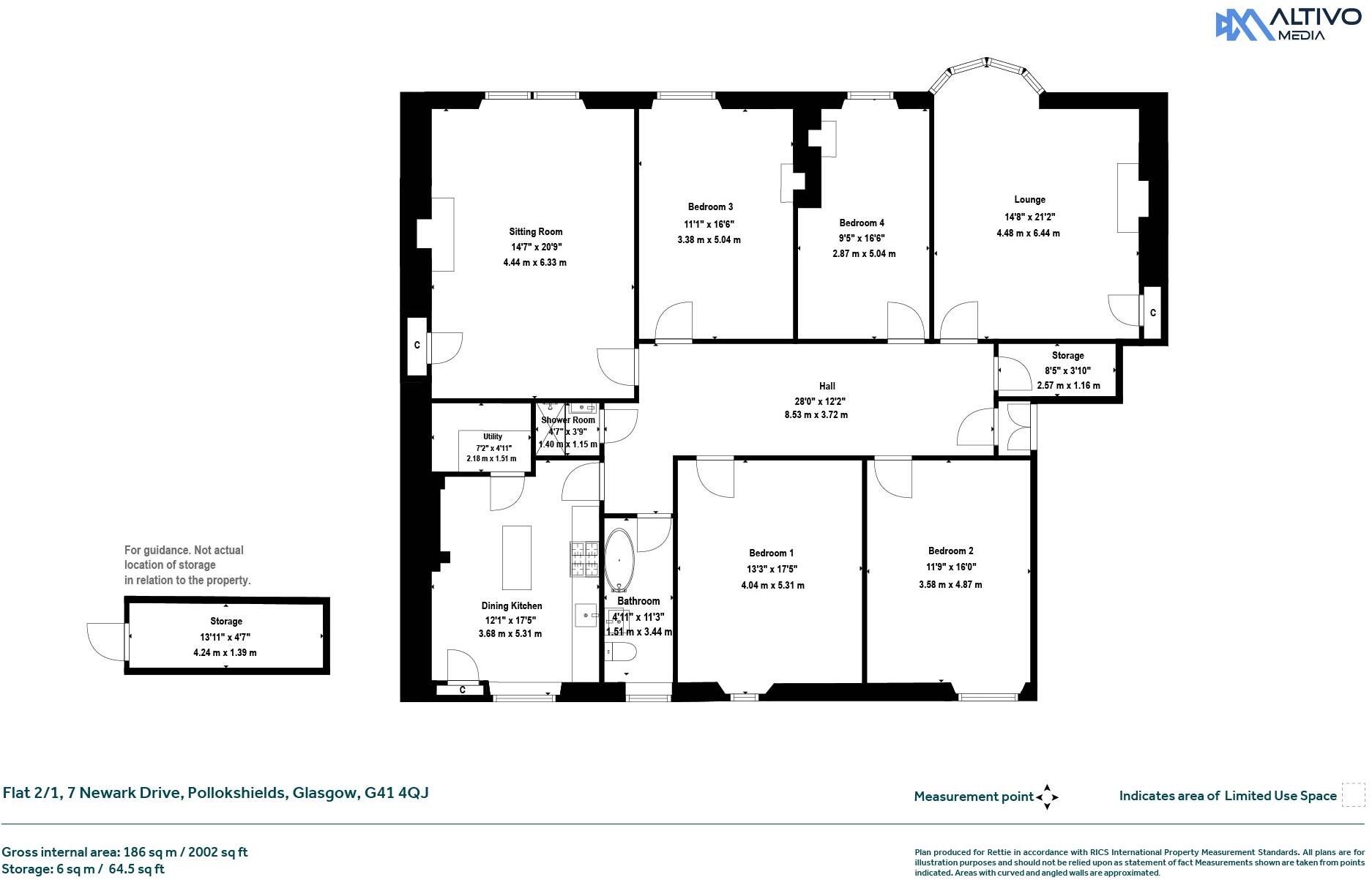 Newark Drive, Pollokshields, Glasgow floorplan