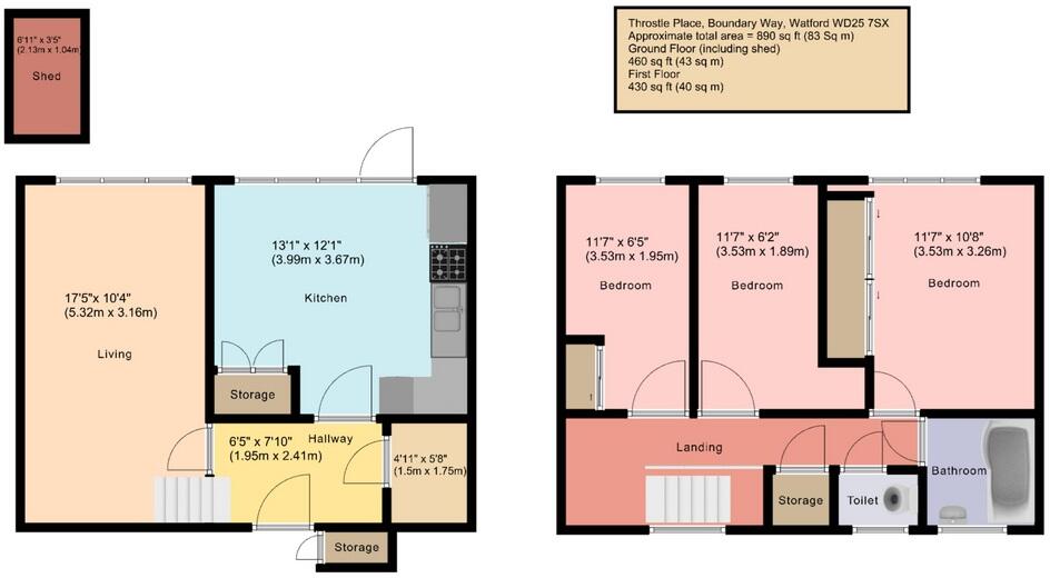 Throstle Place, Boundary Way floorplan