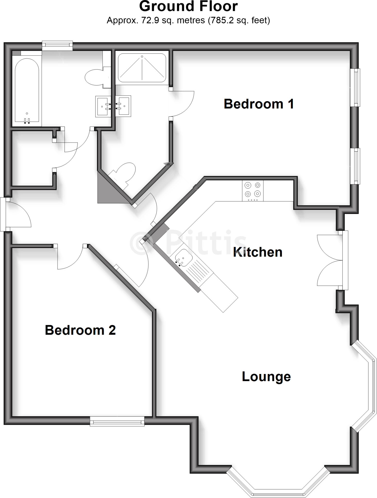 Gate Lane, Freshwater, Isle of Wight floorplan