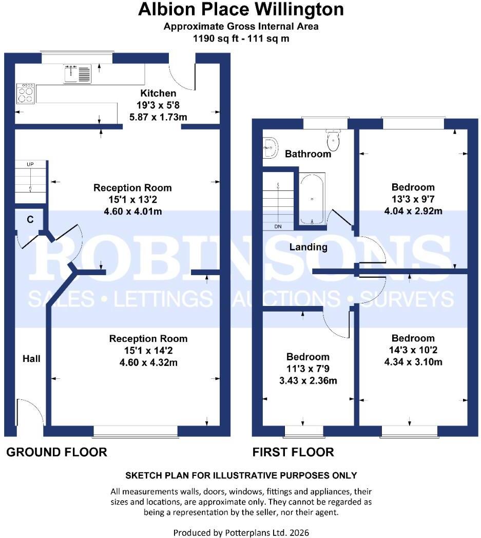18 Albion Place Willington floorplan