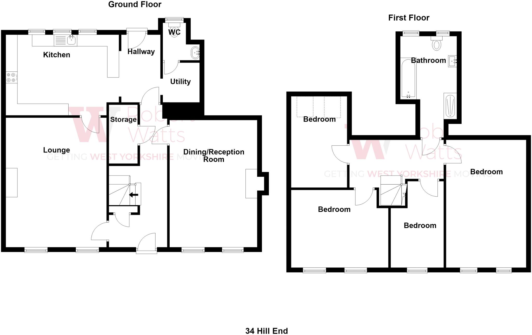 Hill End, Horton Bank Top, Bradford, BD7 floorplan