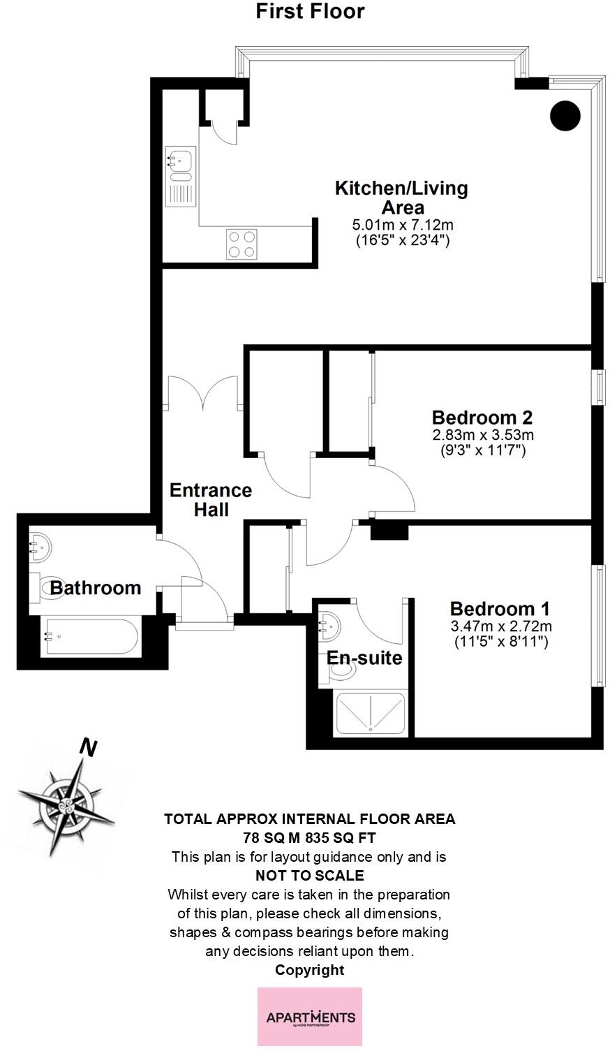 Wells Crescent, Marconi Plaza, Chelmsford, Essex floorplan