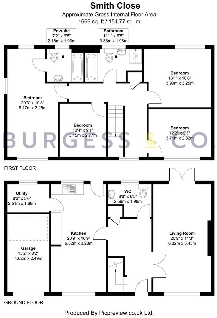 Smith Close, Ninfield floorplan