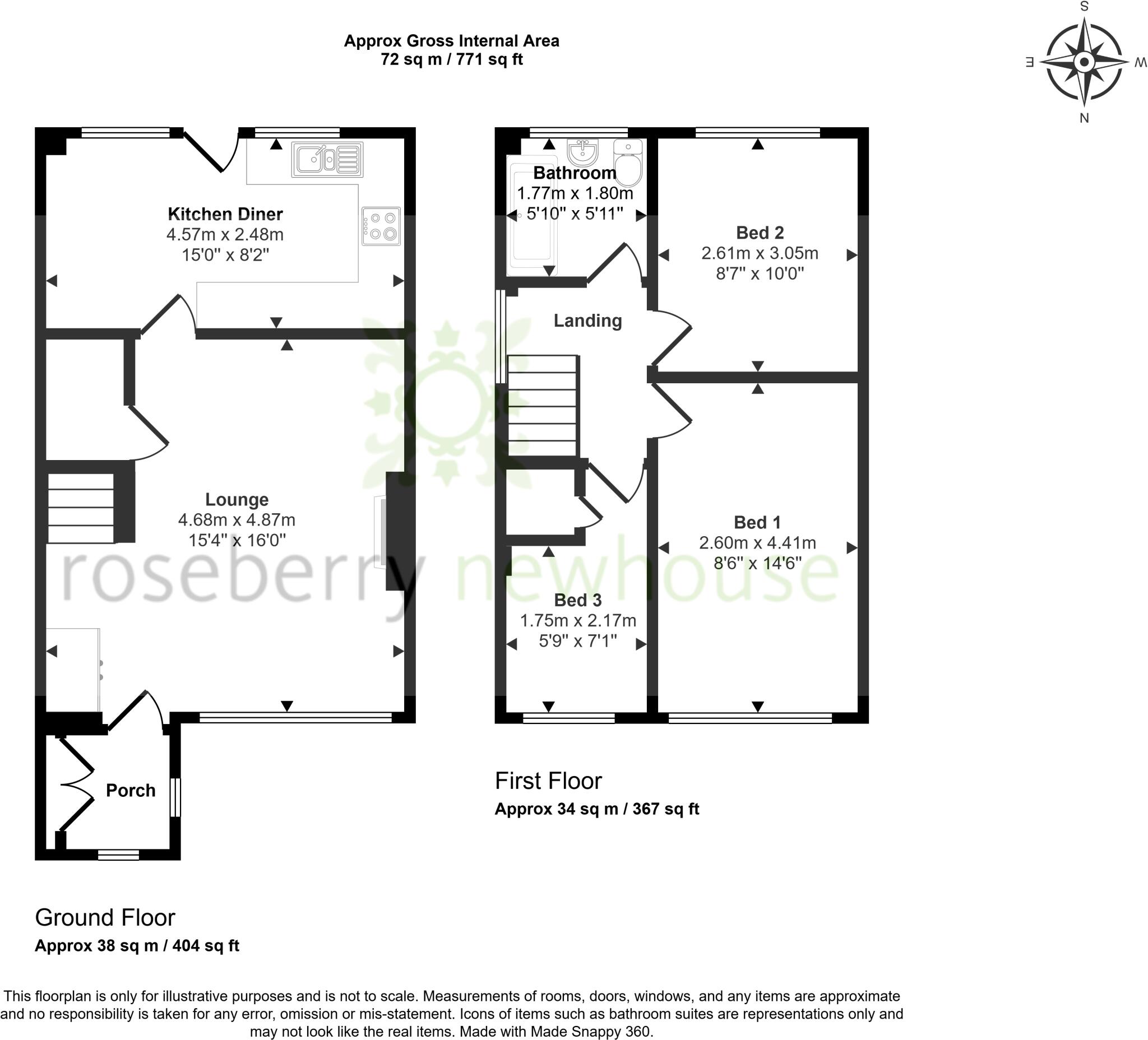 Kirkwall Close, Fairfield, Stockton-On-Tees, Durham floorplan