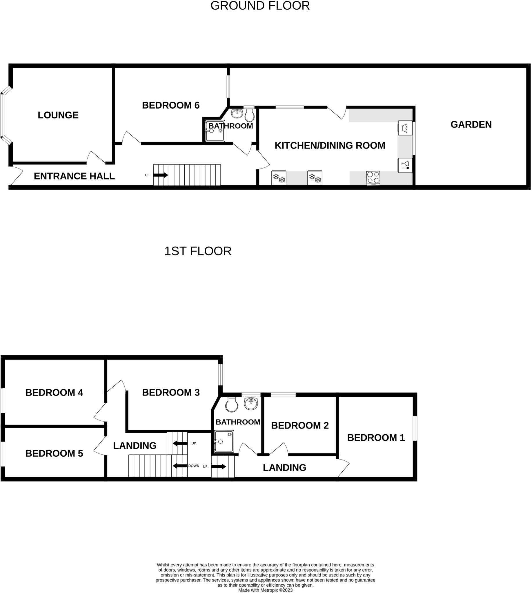 135 West Parade, Lincoln, Lincolnshire LN1 1QS floorplan