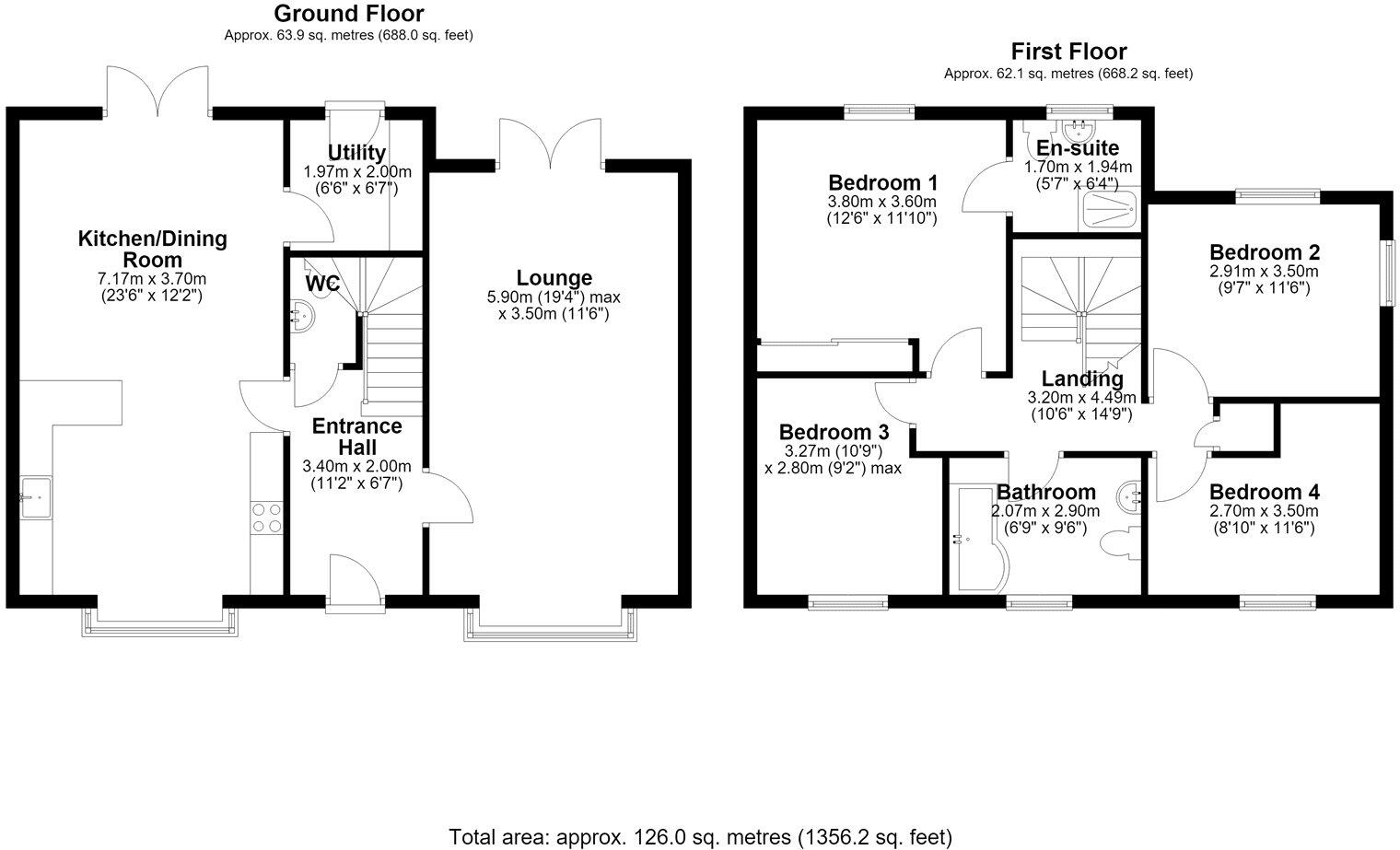 Top Farm Avenue, Navenby, Lincoln, Lincolnshire, LN5 floorplan