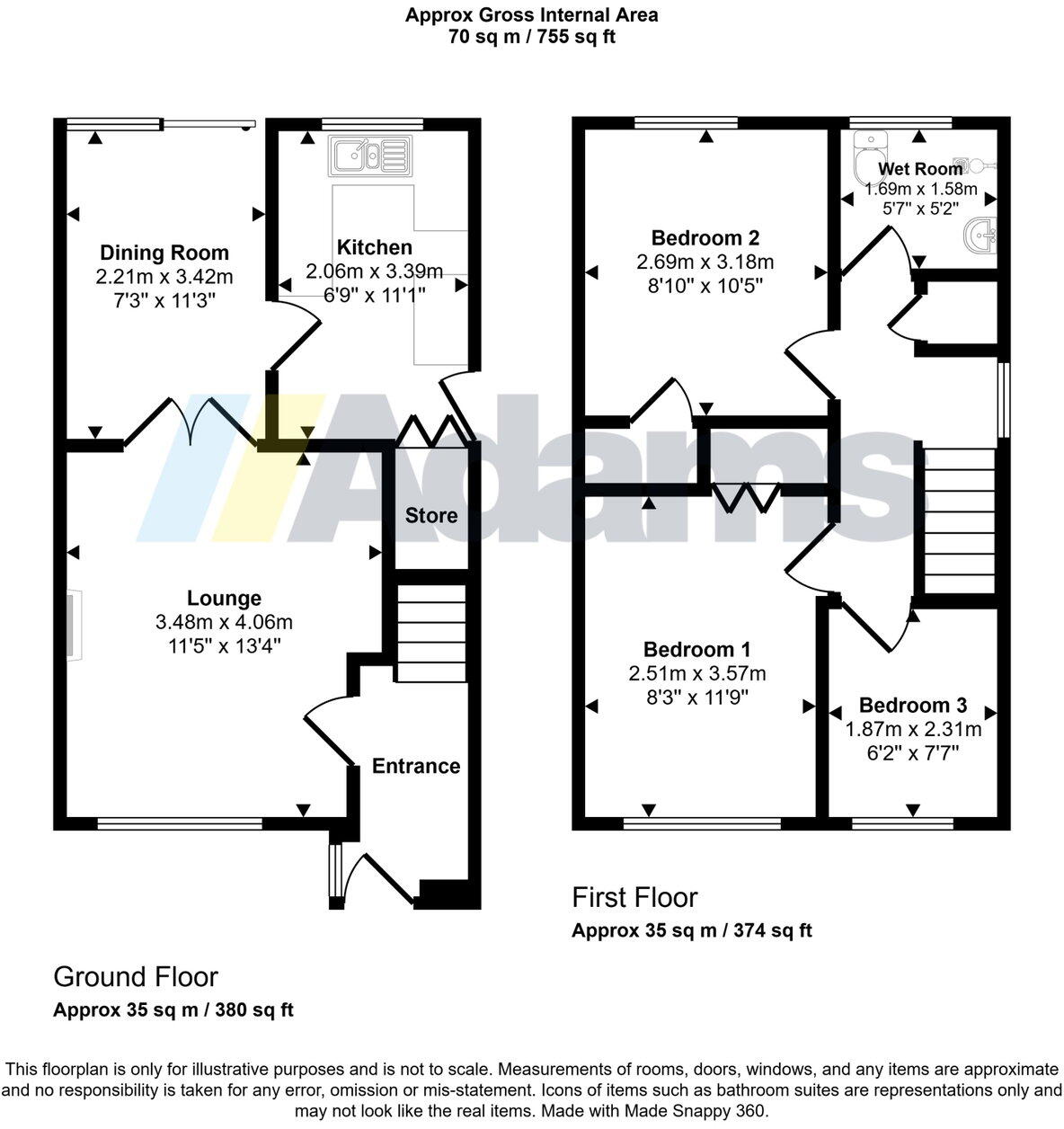 Wenlock Road, Beechwood floorplan