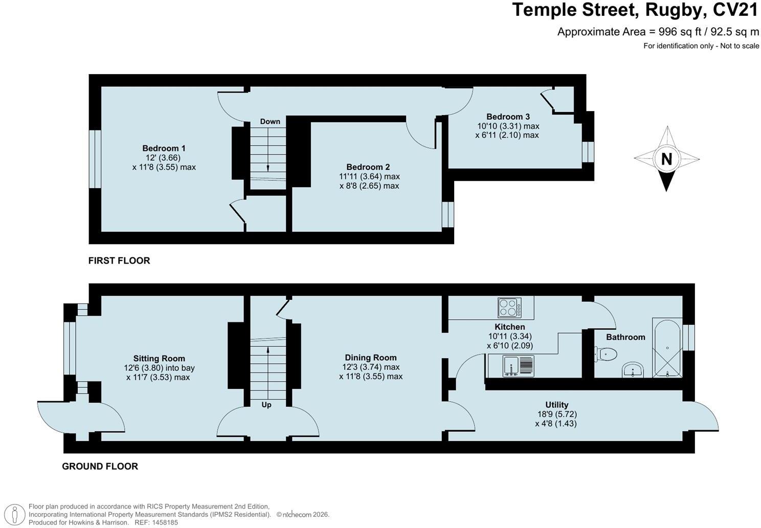 Temple Street, Rugby, CV21 floorplan