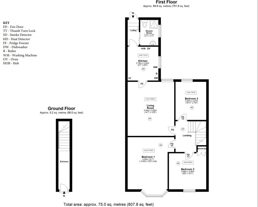 (£150pppw) Coniston Avenue, Jesmond, Newcastle Upon Tyne floorplan